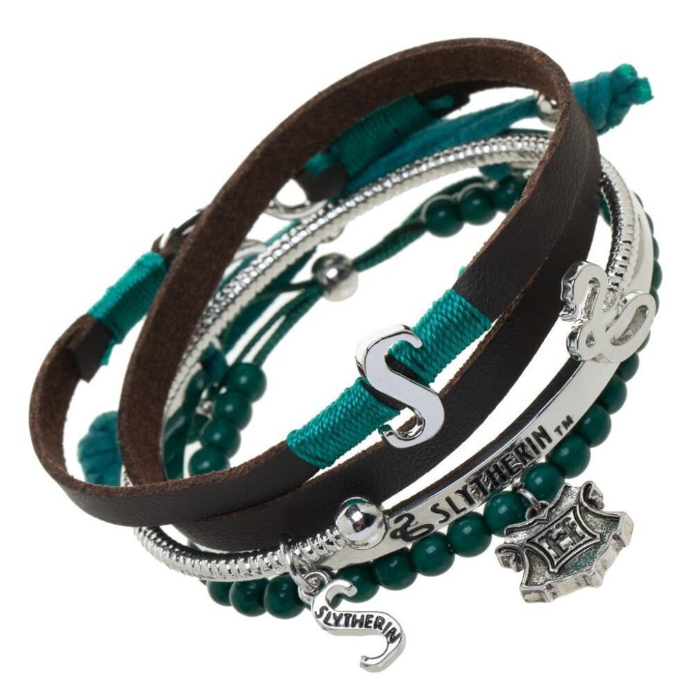 Harry Potter 4 Pack Slytherin Friendship Bracelet Gift Set - Wizarding World